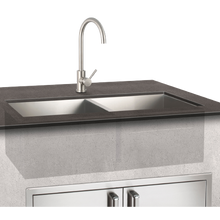  Double Sink & Stainless Steel Mixer Faucet