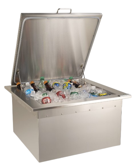 Refreshment Center with Insulated Lid