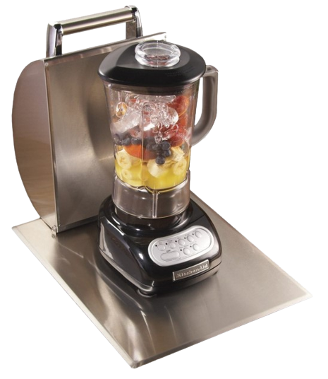 Blender with Stainless Steel Hood