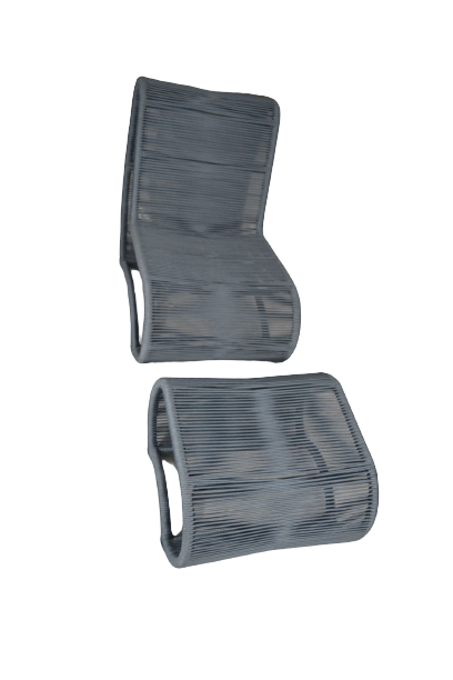 Wave Lounge Chair and Ottoman
