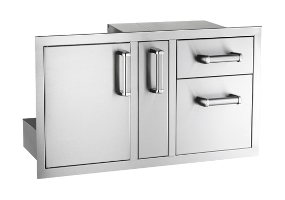 Access Door w/ Platter Storage & Double Drawer (Flush Mounted)