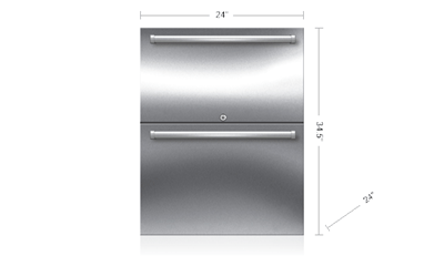 24'' Outdoor Refrigerator - Drawers